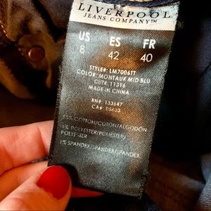 liverpool ryland capri pant